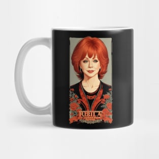 reba mcentire//vintage vektor 80s style v4 Mug